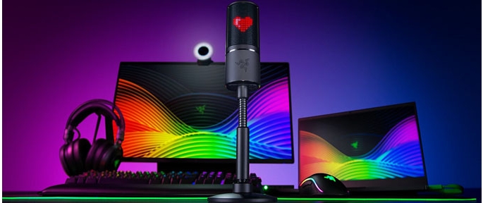 Razer Seiren Emote – pasaulē pirmais interaktīvais mikrofons, kurš attēlo emocijzīmes!